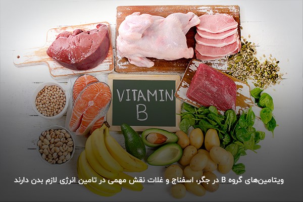 تامین ویتامین B مورد‌نیاز بدن از جگر، اسفناج و غلات